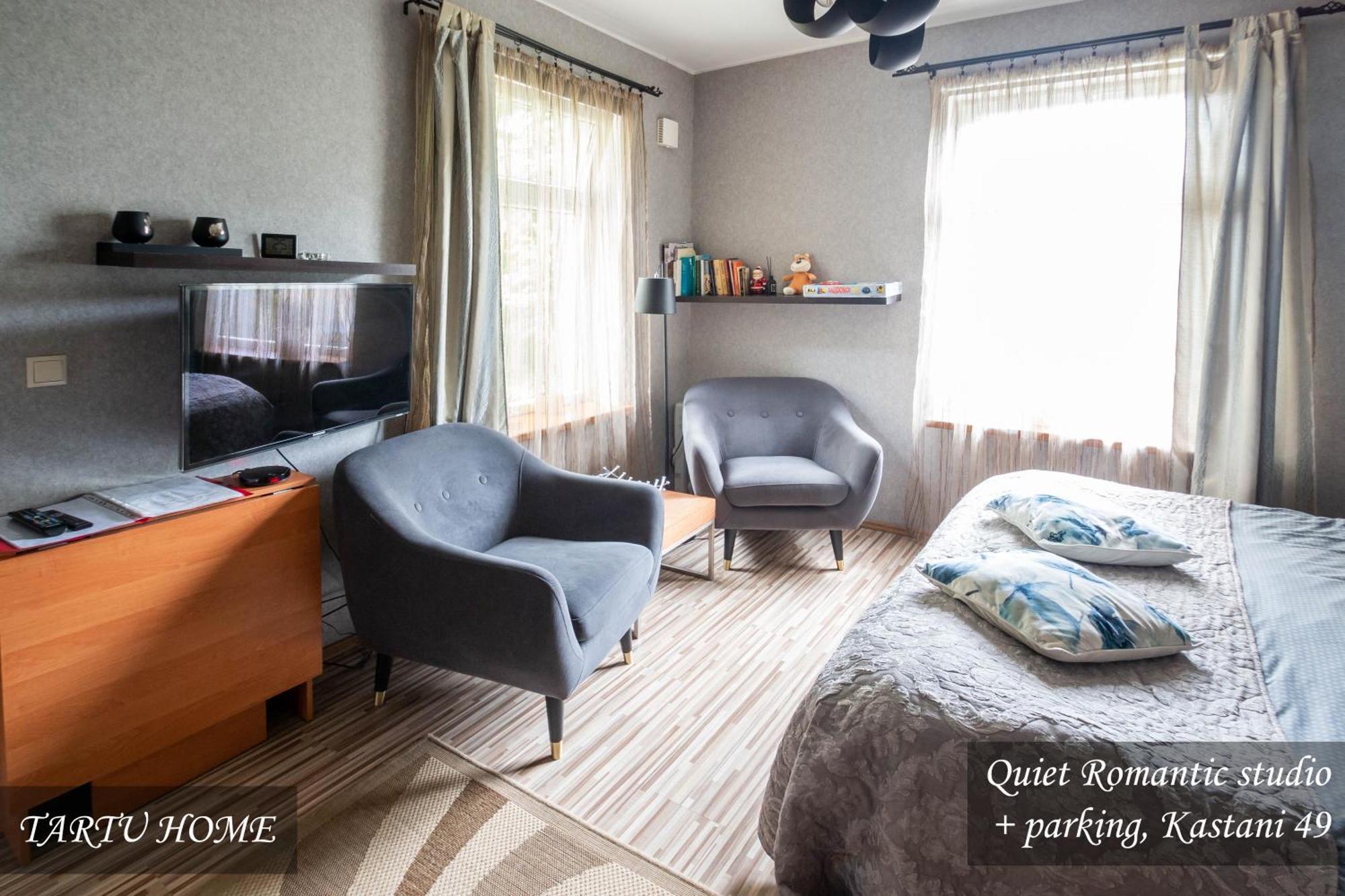 Quiet Romantic Studio Plus Parking, Tartu Home Eksteriør bilde